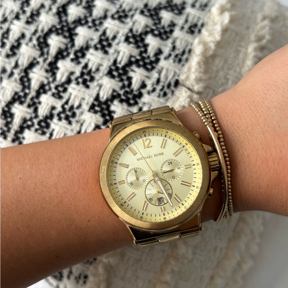 Michael Kors Gold Chronograph Watch